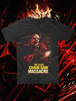 Футболка с принтом Техасская резня бензопилой Horror Хоррор / МЕДУШ