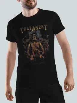 Футболка Рок с принтом Testament / Thrash Metal / МЕДУШ