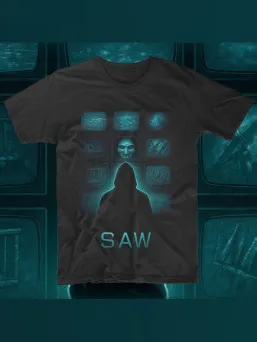 Футболка с принтом Пила Ужасы Horror Хоррор / МЕДУШ