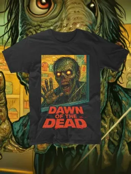 Футболка с принтом Рассвет мертвецов Down of the Dead Ужасы Horror Хоррор / МЕДУШ