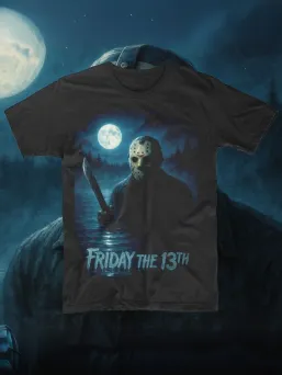 Футболка с принтом Пятница 13 Horror Хоррор / МЕДУШ