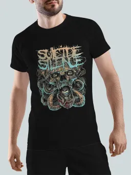Футболка Рок с принтом Suicide Silence / Deathcore / МЕДУШ