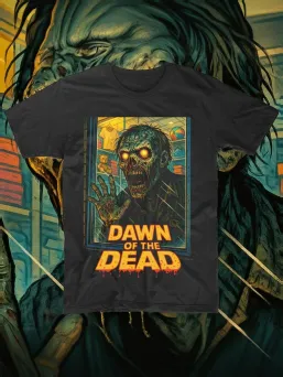 Футболка с принтом Рассвет мертвецов Down of the Dead Ужасы Horror Хоррор / МЕДУШ