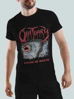 Футболка Рок с принтом Obituary / Death Metal / МЕДУШ