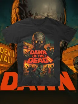 Футболка с принтом Рассвет мертвецов Down of the Dead Ужасы Horror Хоррор / МЕДУШ