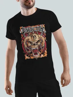 Футболка Рок с принтом Benediction / Death Metal / МЕДУШ