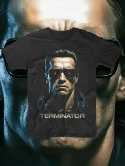 Футболка с принтом Терминатор Horror Хоррор / МЕДУШ