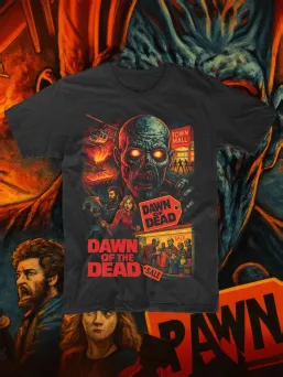 Футболка с принтом Рассвет мертвецов Down of the Dead Ужасы Horror Хоррор / МЕДУШ