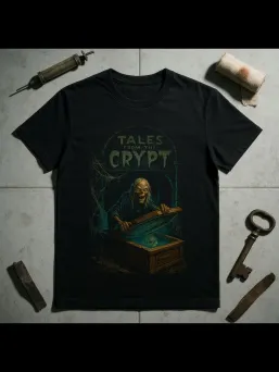 Футболка с принтом Байки из склепа Ужасы Horror Хоррор / МЕДУШ