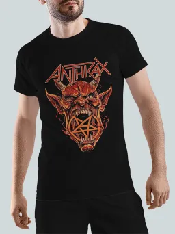Футболка Рок с принтом Anthrax / Thrash Metal / МЕДУШ
