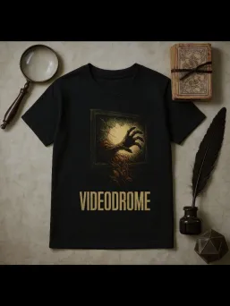 Футболка с принтом Видеодром Videodrome Ужасы Horror Хоррор / МЕДУШ