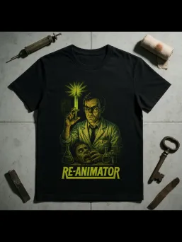 Футболка с принтом Реаниматор Ужасы Horror Хоррор / МЕДУШ