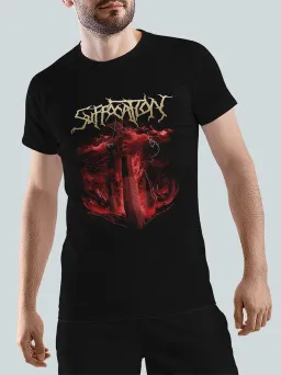 Футболка Рок с принтом Suffocation / Death Metal / МЕДУШ