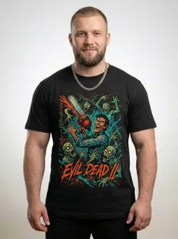 Футболка с принтом Зловещие мертвецы Ужасы Horror Хоррор / МЕДУШ