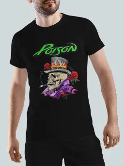 Футболка Рок с принтом Poison / Glam Metal / МЕДУШ