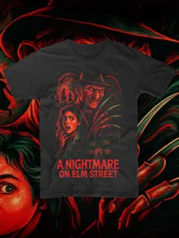 Футболка с принтом Кошмар на улице Вязов Ужасы Фредди Крюгер / МЕДУШ