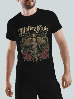 Футболка Рок с принтом Motley Crue / Глэм Рок / МЕДУШ