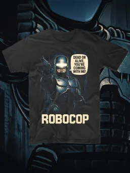 Футболка с принтом Робокоп Horror Хоррор / МЕДУШ