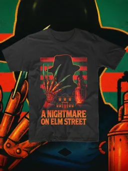 Футболка с принтом Кошмар на улице Вязов Ужасы Фредди Крюгер / МЕДУШ
