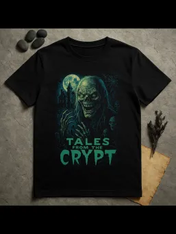 Футболка с принтом Байки из склепа Ужасы Horror Хоррор / МЕДУШ