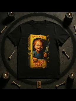Футболка с принтом Child's Play Horror Чакки Детские игры Хоррор / МЕДУШ
