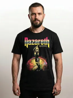 Футболка МЕДУШ с принтом Nazareth "Expect No Mercy", рок, мужская, хлопок / МЕДУШ