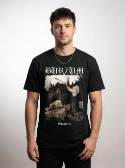 Футболка МЕДУШ с принтом Burzum "Filosofem", black metal, мужская, хлопок / МЕДУШ