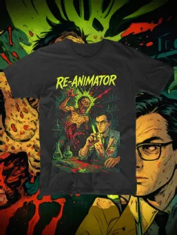 Футболка с принтом Реаниматор Ужасы Horror Хоррор / МЕДУШ