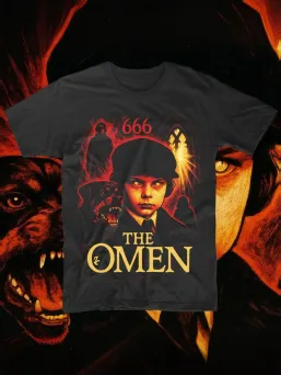 Футболка с принтом Омен Horror Хоррор Фильм Ужасы / МЕДУШ