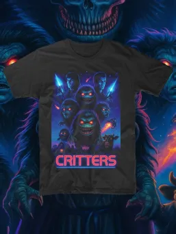 Футболка с принтом Зубастики Critters Ужасы Horror Хоррор / МЕДУШ