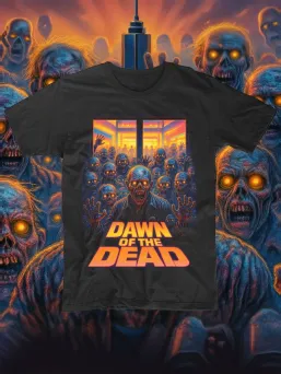 Футболка с принтом Рассвет мертвецов Down of the Dead Ужасы Horror Хоррор / МЕДУШ