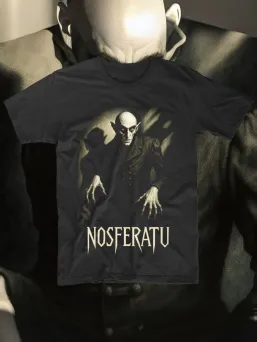 Футболка МЕДУШ с принтом "Носферату", граф Орлок, классика хоррора, мужская, хлопок / МЕДУШ