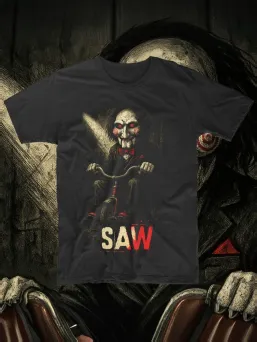 Футболка с принтом Пила Ужасы Horror Хоррор / МЕДУШ