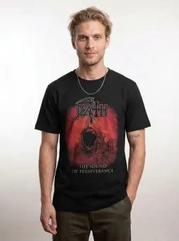 Футболка МЕДУШ с принтом Death "The Sound of Perseverance", Death Metal, мужская, хлопок / МЕДУШ
