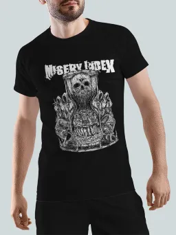 Футболка Рок с принтом Misery Index / Death Metal / МЕДУШ