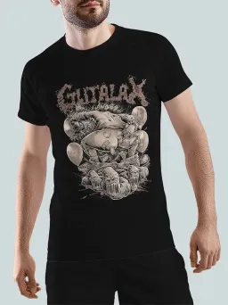 Футболка Рок с принтом Gutalax / Grindcore / Metal / МЕДУШ