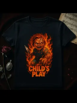 Футболка с принтом Child's Play Horror Чакки Детские игры Хоррор / МЕДУШ