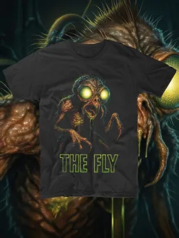 Футболка с принтом Муха Horror Хоррор / МЕДУШ