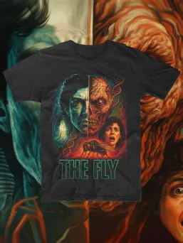 Футболка с принтом Муха Horror Хоррор / МЕДУШ