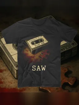 Футболка с принтом Пила Ужасы Horror Хоррор / МЕДУШ